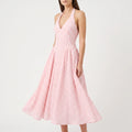 PicnicPreppy - Pink Gingham Ladies Summer Midi Dress