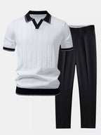 Lorenzo | Knitted Polo & Trousers Set