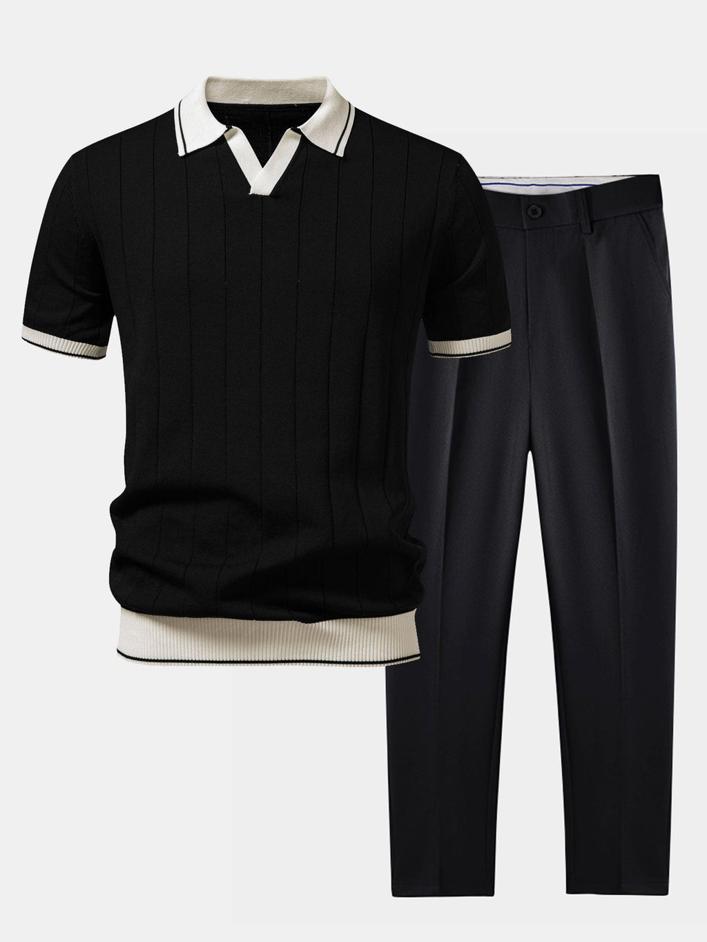 Lorenzo | Knitted Polo & Trousers Set