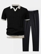 Lorenzo | Knitted Polo & Trousers Set