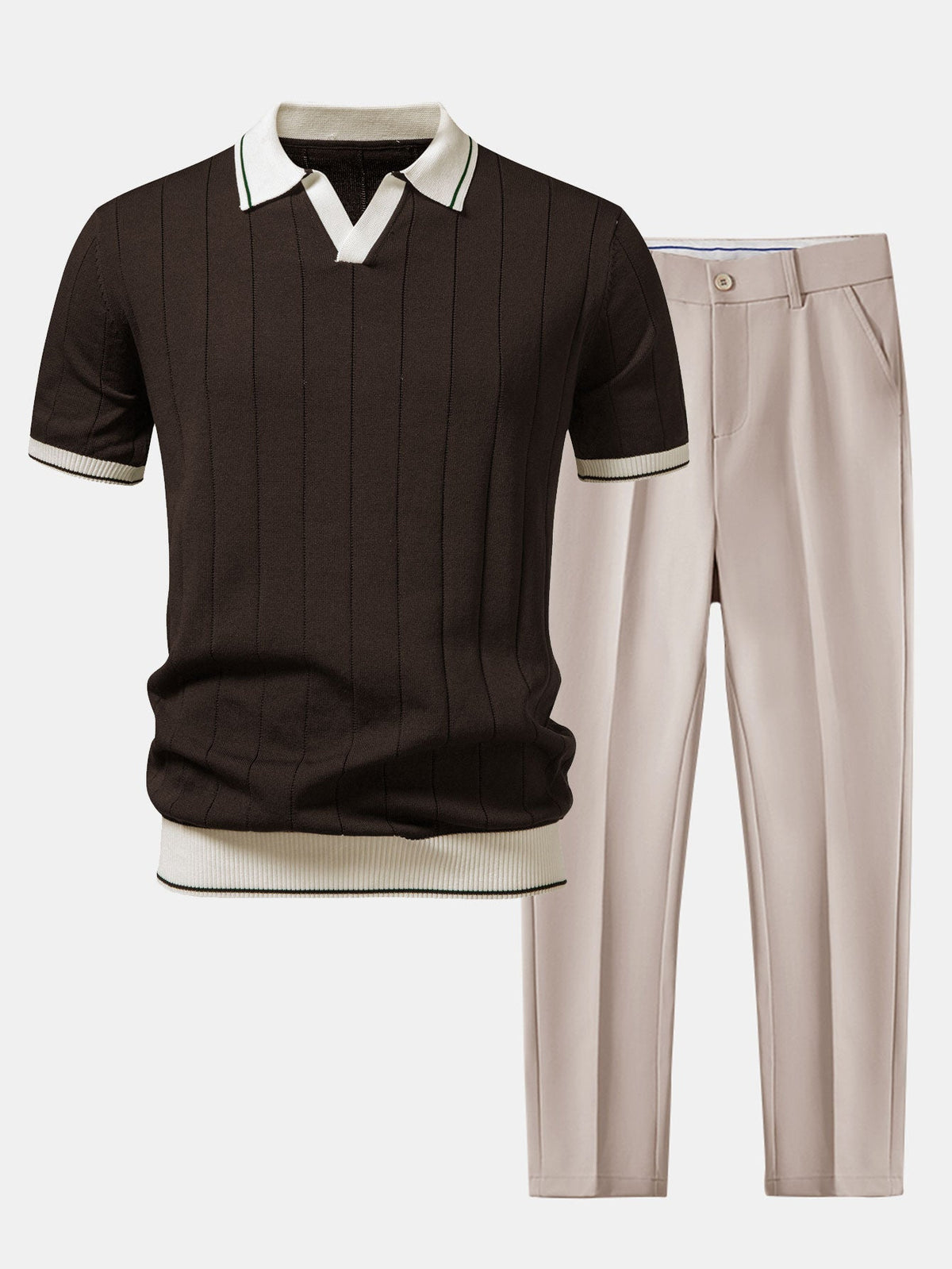 Lorenzo | Knitted Polo & Trousers Set