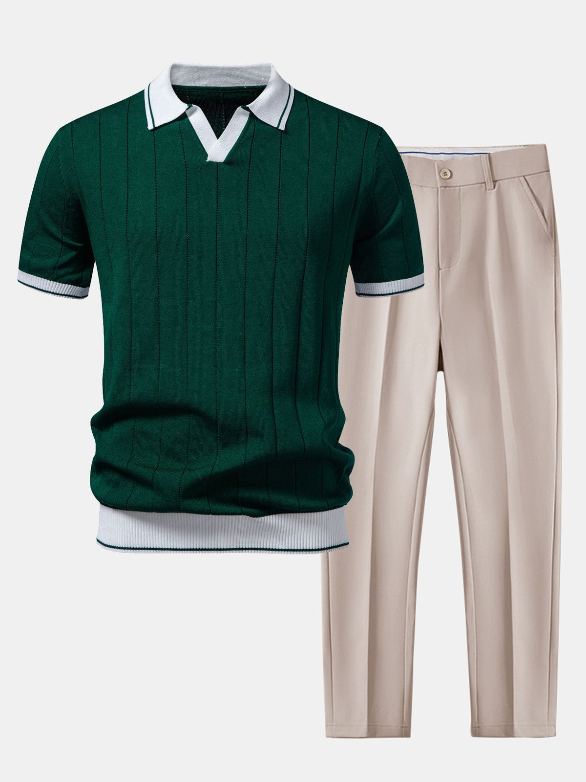 Lorenzo | Knitted Polo & Trousers Set