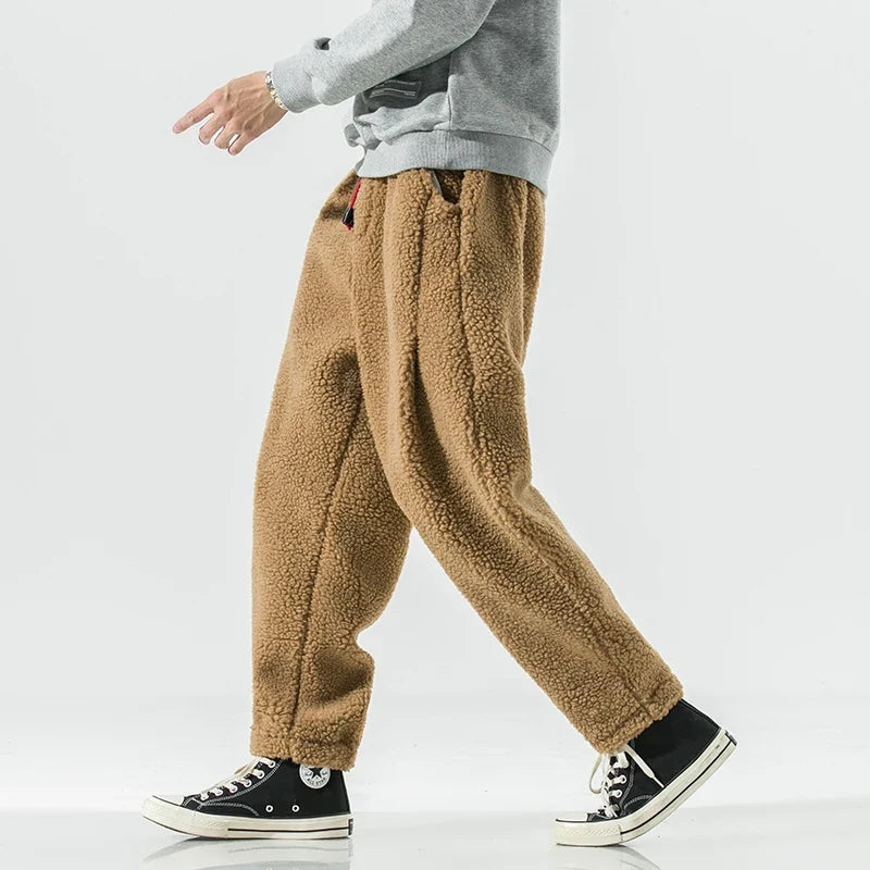 Men's Fleece Joggers- Drawstring Waist and Relaxed Leg