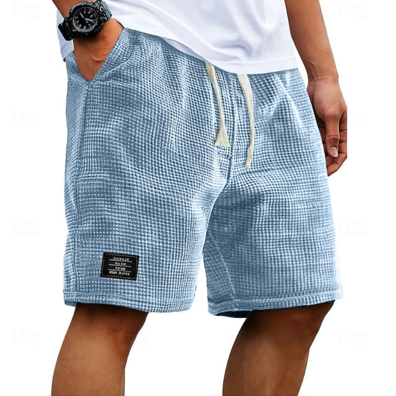 Steven | Waffle Drawstring Shorts