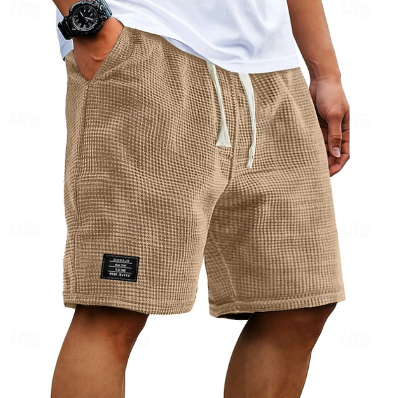 Steven | Waffle Drawstring Shorts