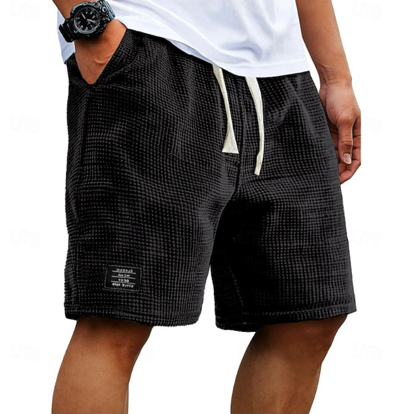 Steven | Waffle Drawstring Shorts