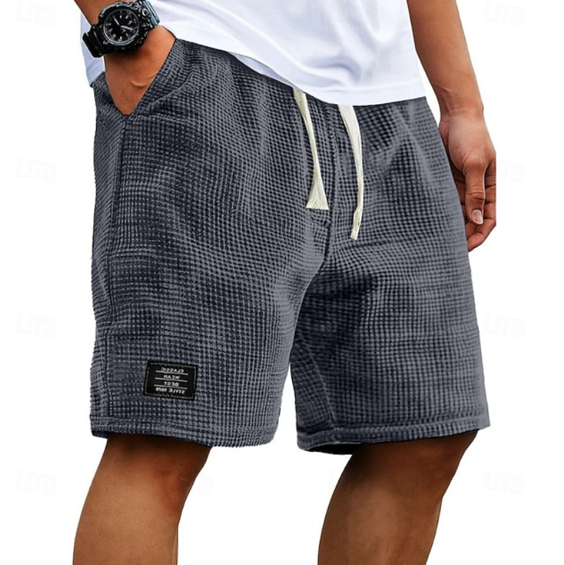 Steven | Waffle Drawstring Shorts