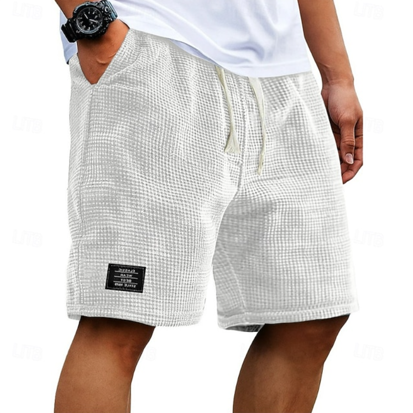 Steven | Waffle Drawstring Shorts