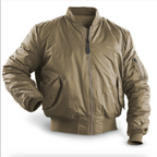 Men's Quilted Bomber Jacket - Zip-Front Winter Coat