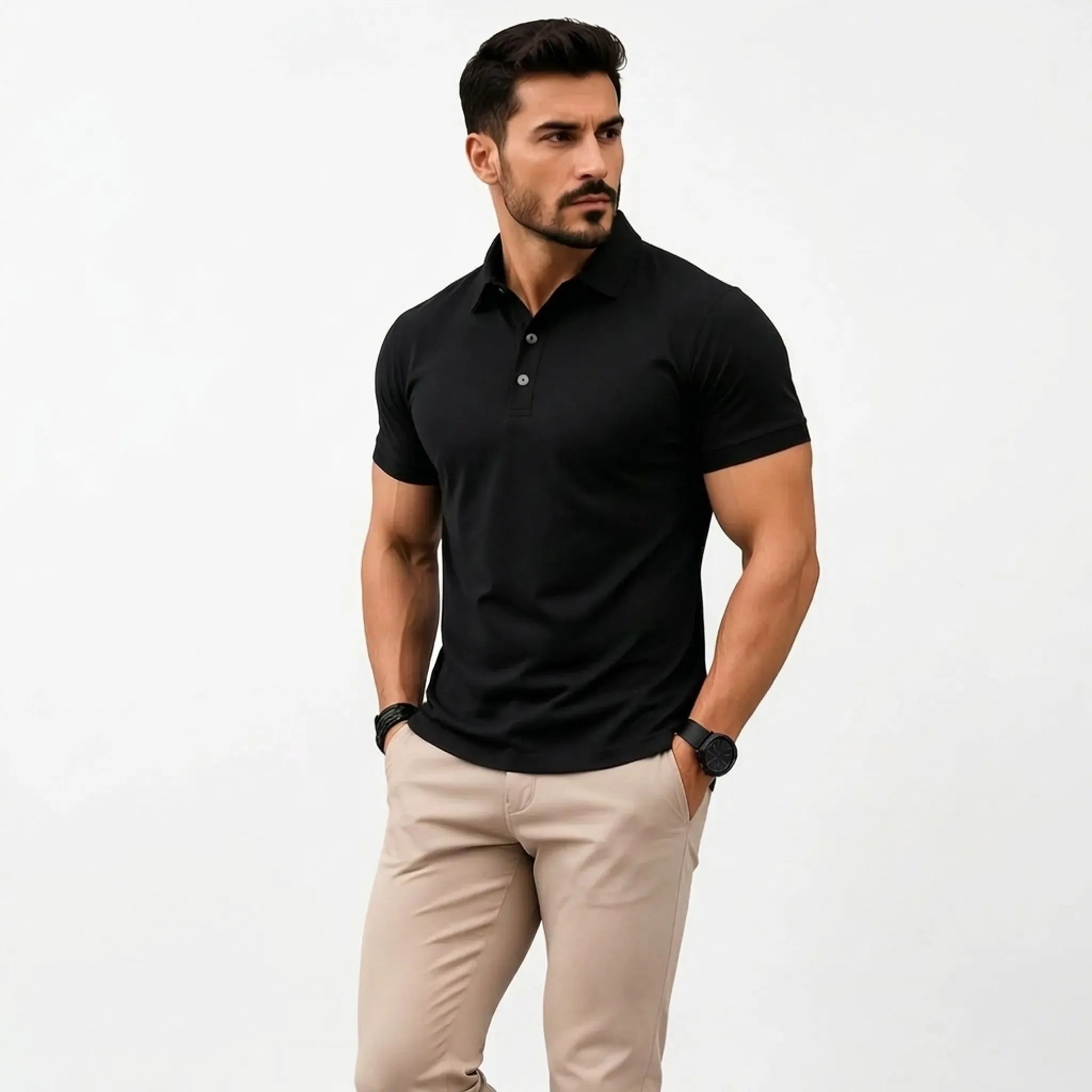 Torqux - Muscle Fit Short Sleeve Polo Shirt