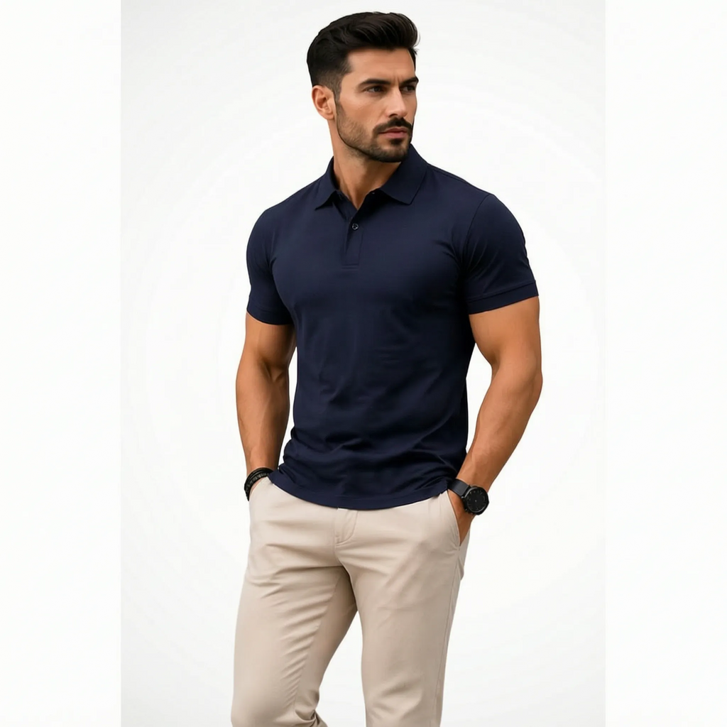 Torqux - Muscle Fit Short Sleeve Polo Shirt