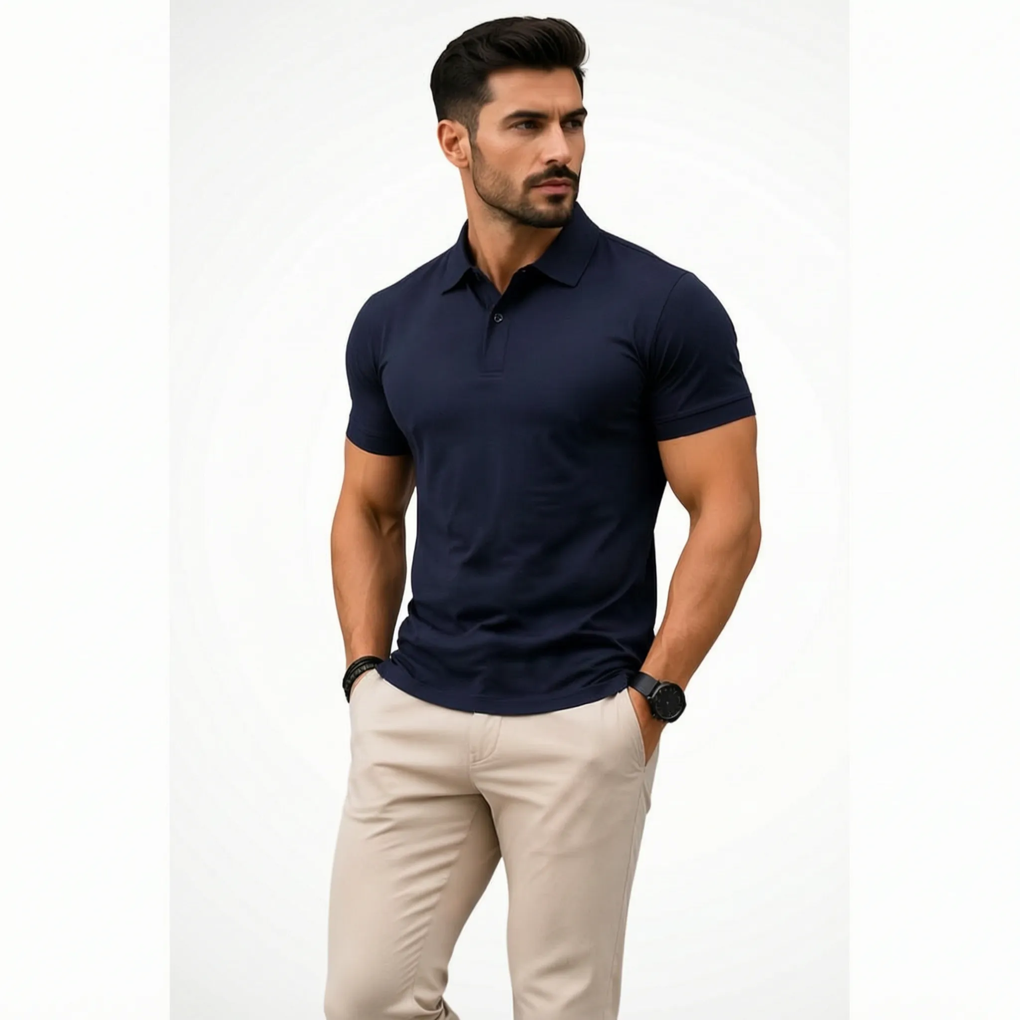Torqux - Muscle Fit Short Sleeve Polo Shirt