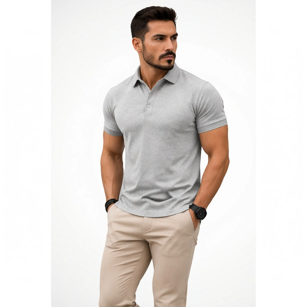 Torqux - Muscle Fit Short Sleeve Polo Shirt