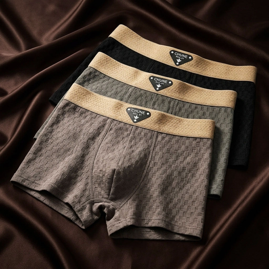Men's Textured Boxer Briefs - Multi-Pack Underwear