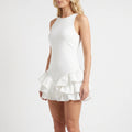 Volira - Elegant White Mini Dress