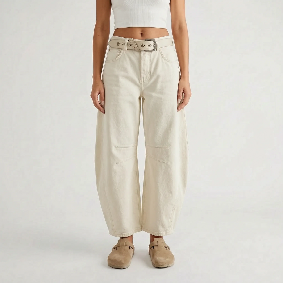 Women's Barrel Jeans- Curved Wide-Leg Shape