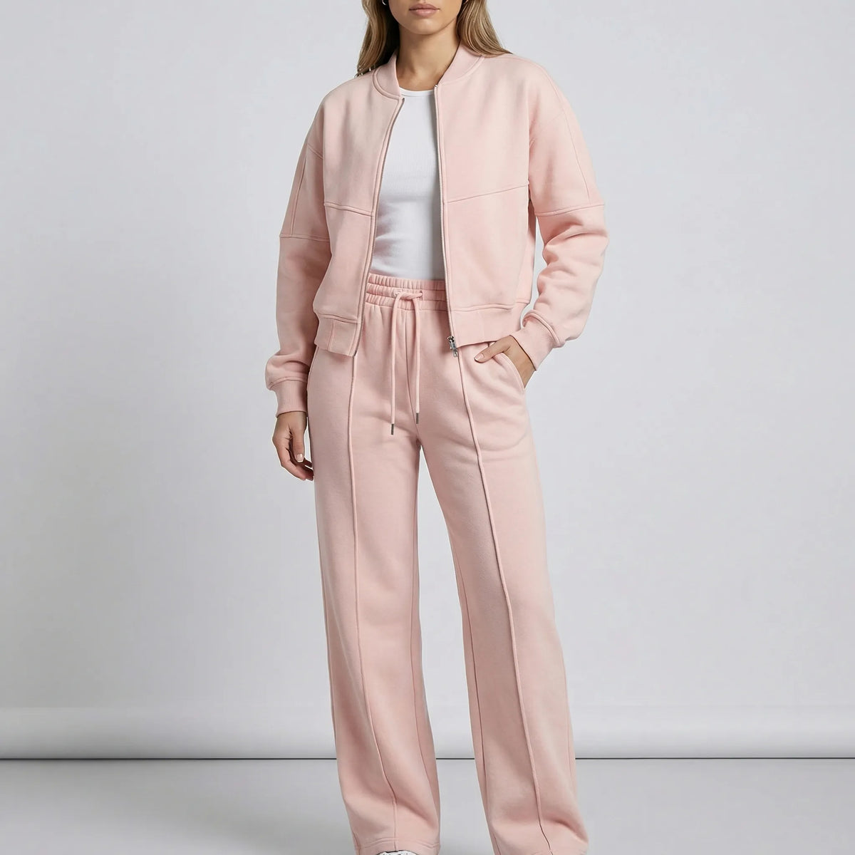 Women's Tracksuit Set- Zip Jacket and Matching Trousers