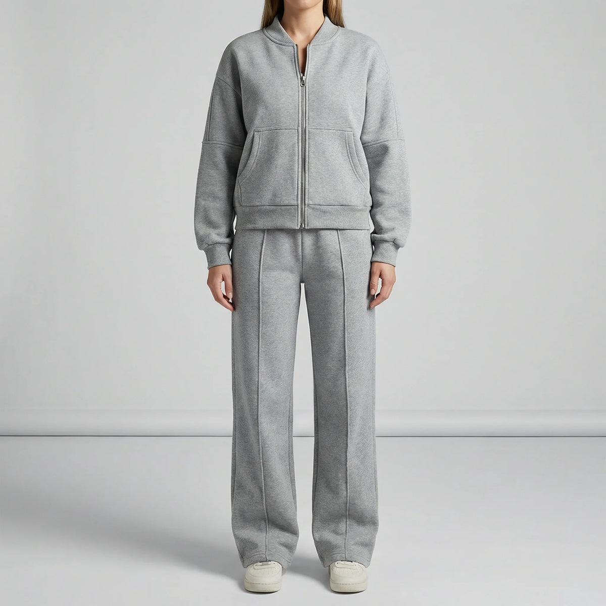 Women's Tracksuit Set- Zip Jacket and Matching Trousers