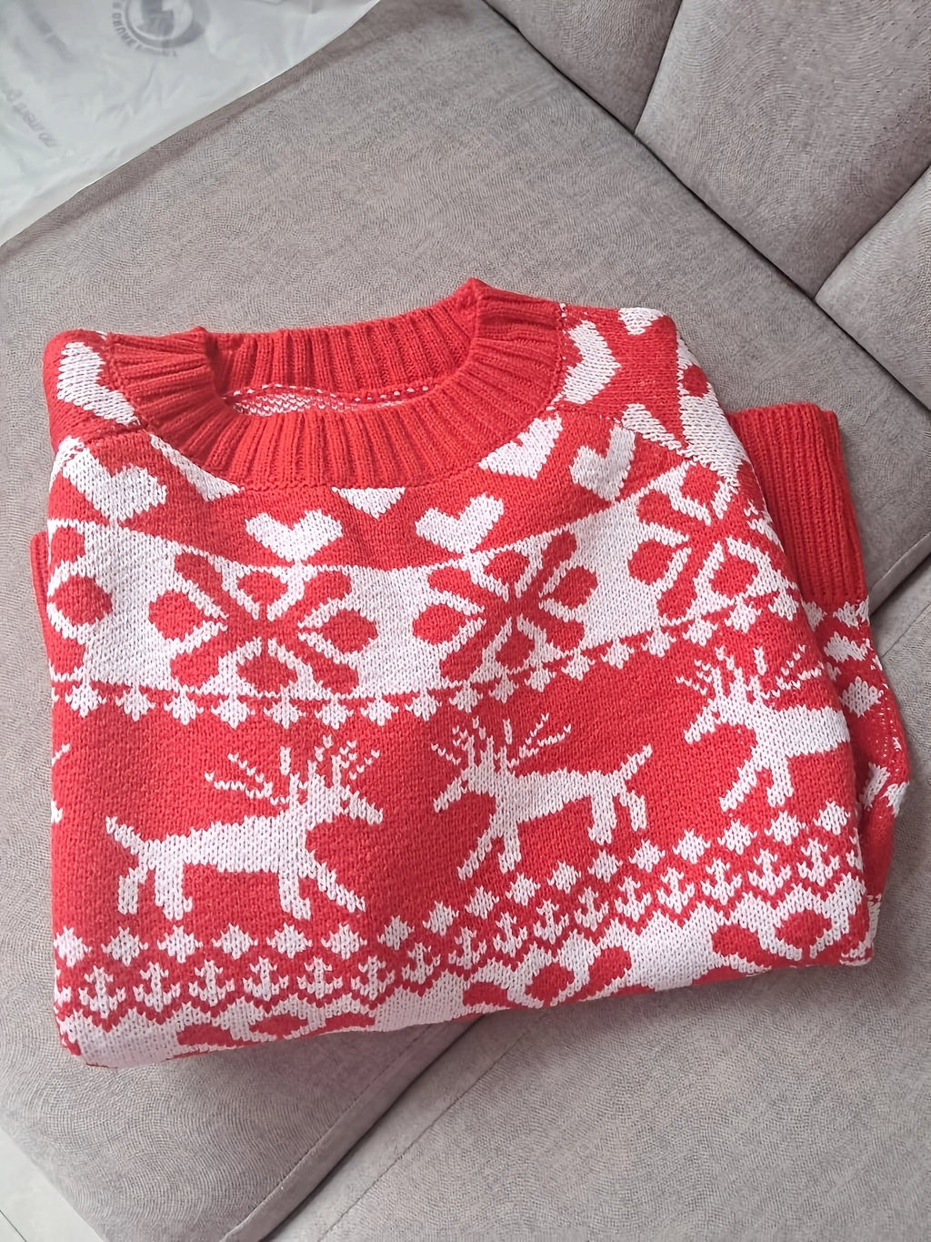 Women's Fair Isle Jumper - Festive Pattern
