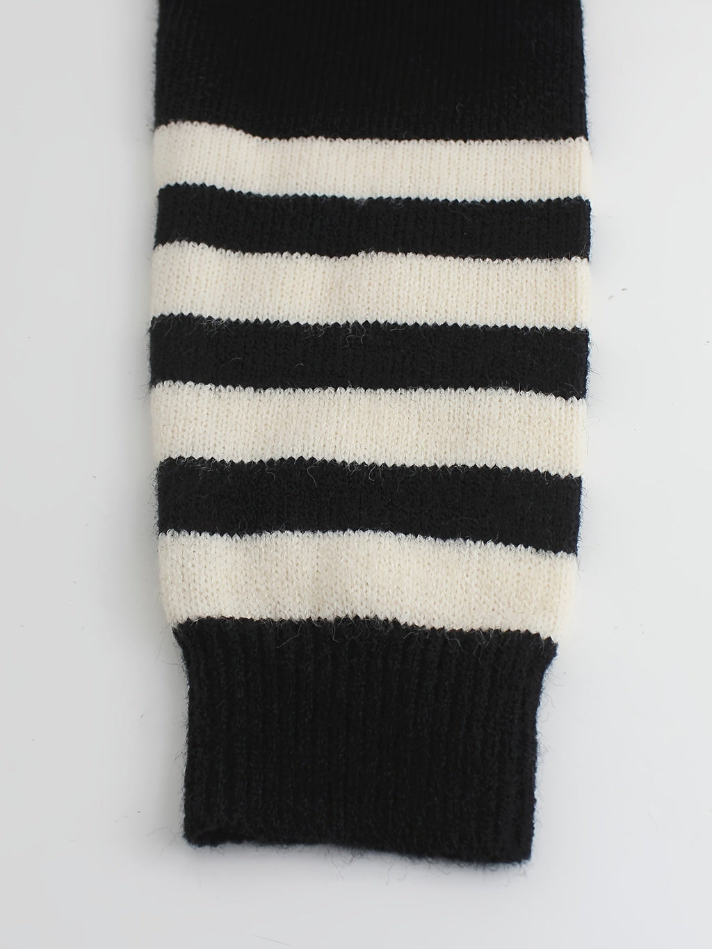 Women's Ribbed Sweater - Striped-Sleeve Knit Top