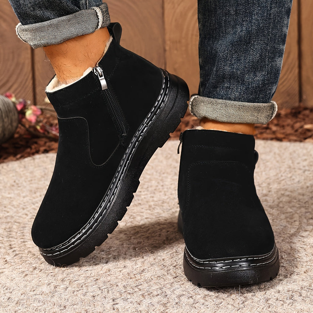Men's Winter Ankle Boots - Low-Cut Style