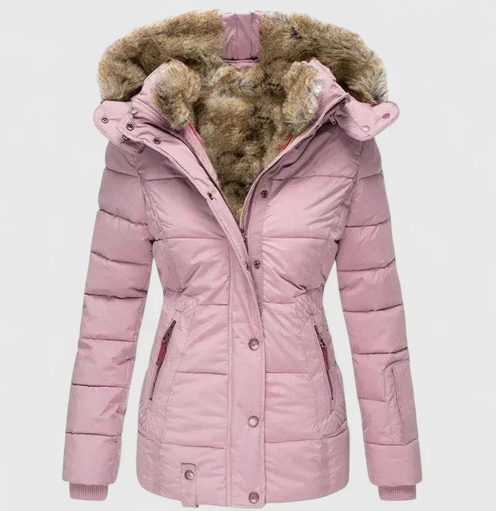 Women's Hooded Coat - Adjustable Longline Outerwear