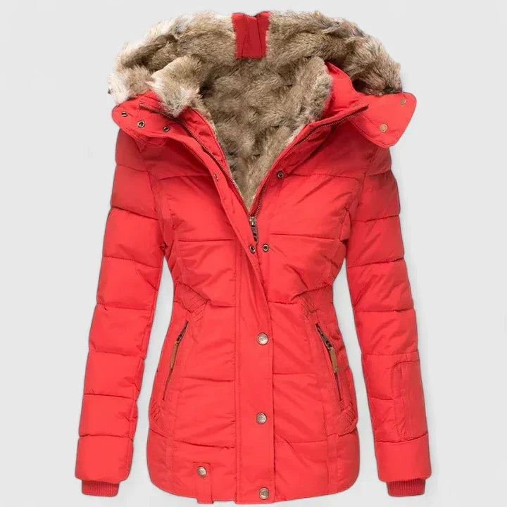 Women's Hooded Coat - Adjustable Longline Outerwear