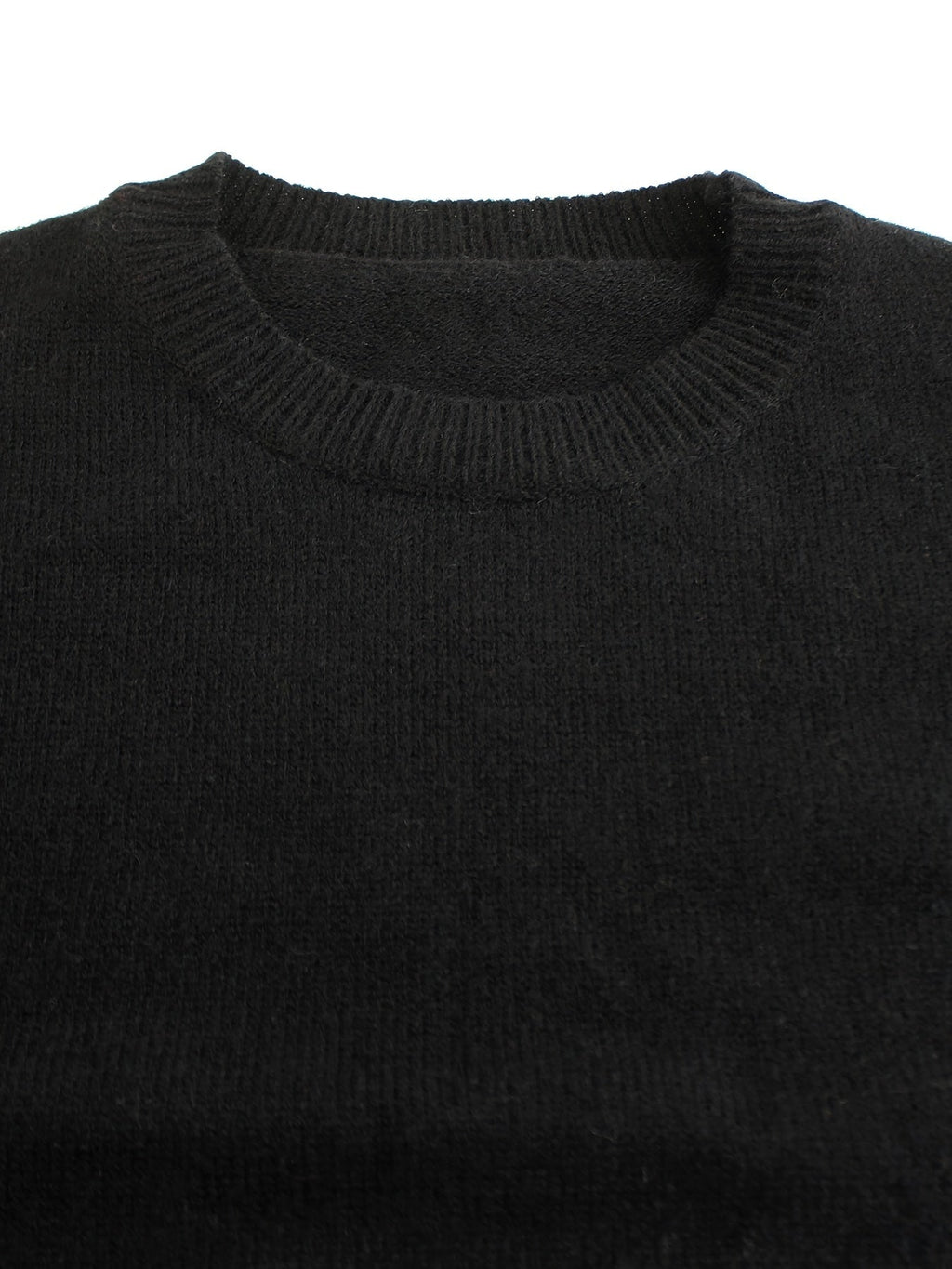 Women's Ribbed Jumper - Striped Cuffs