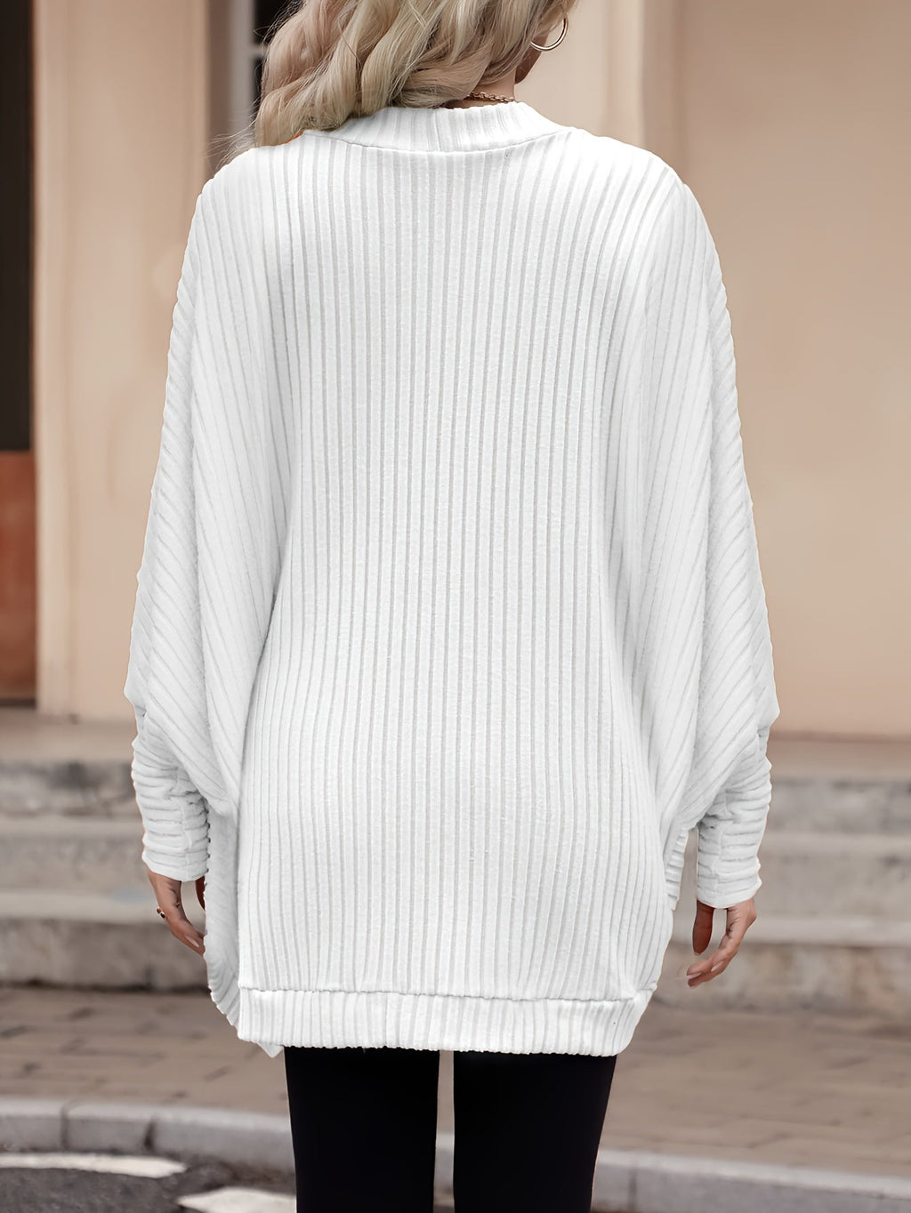 Women's Long Open-Front Cardigan - Relaxed Fit