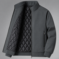 Men's Rain Jacket- Hooded Zip Front and Drawcord