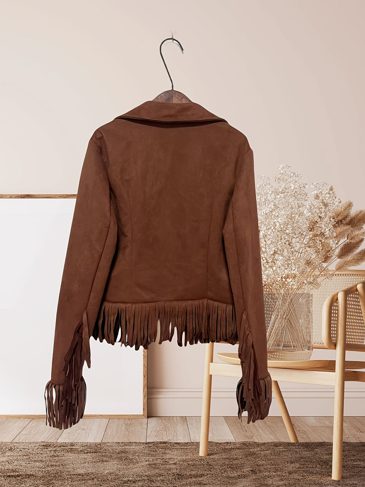 Women's Western Jacket- Fringe Trim