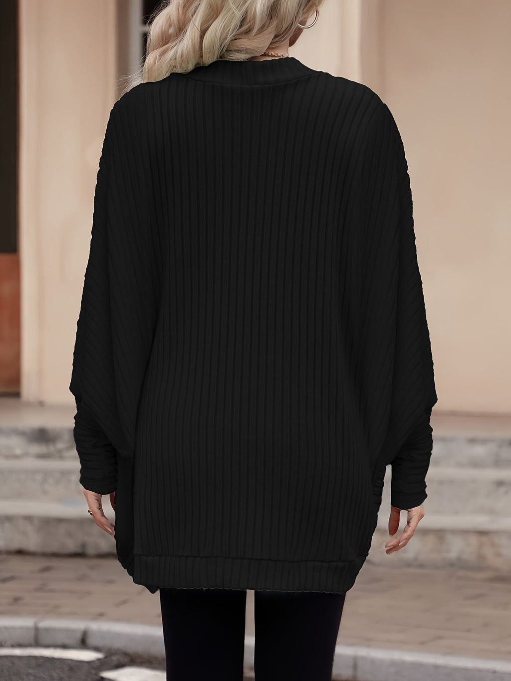 Women's Long Open-Front Cardigan - Relaxed Fit