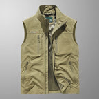 Men's Zip-Up Gilet - Stand-Collar Outdoor Vest