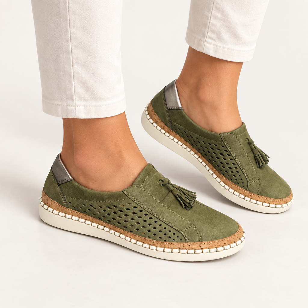 Emma women's slip-on shoes in green