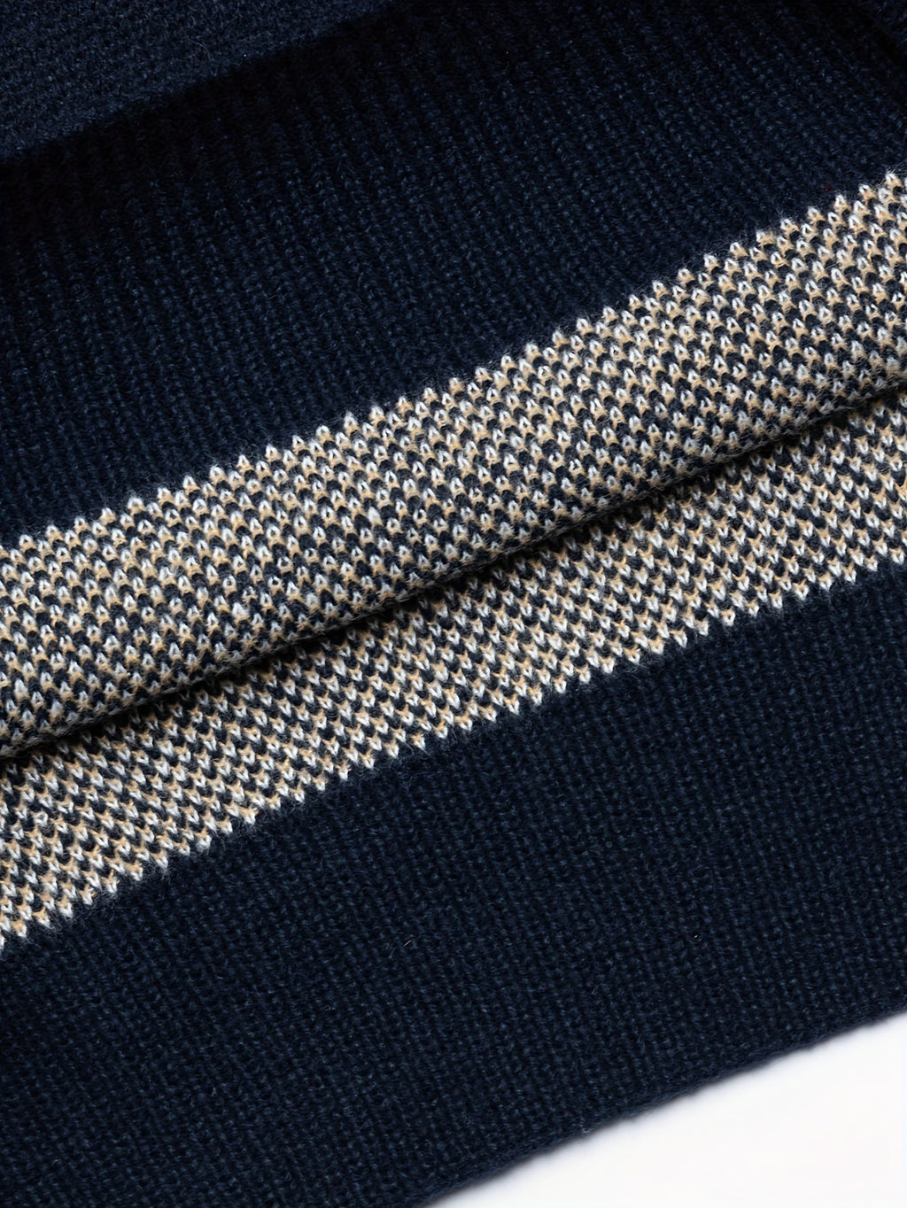 Men's Patterned Jumper - Crew Neck Knitwear