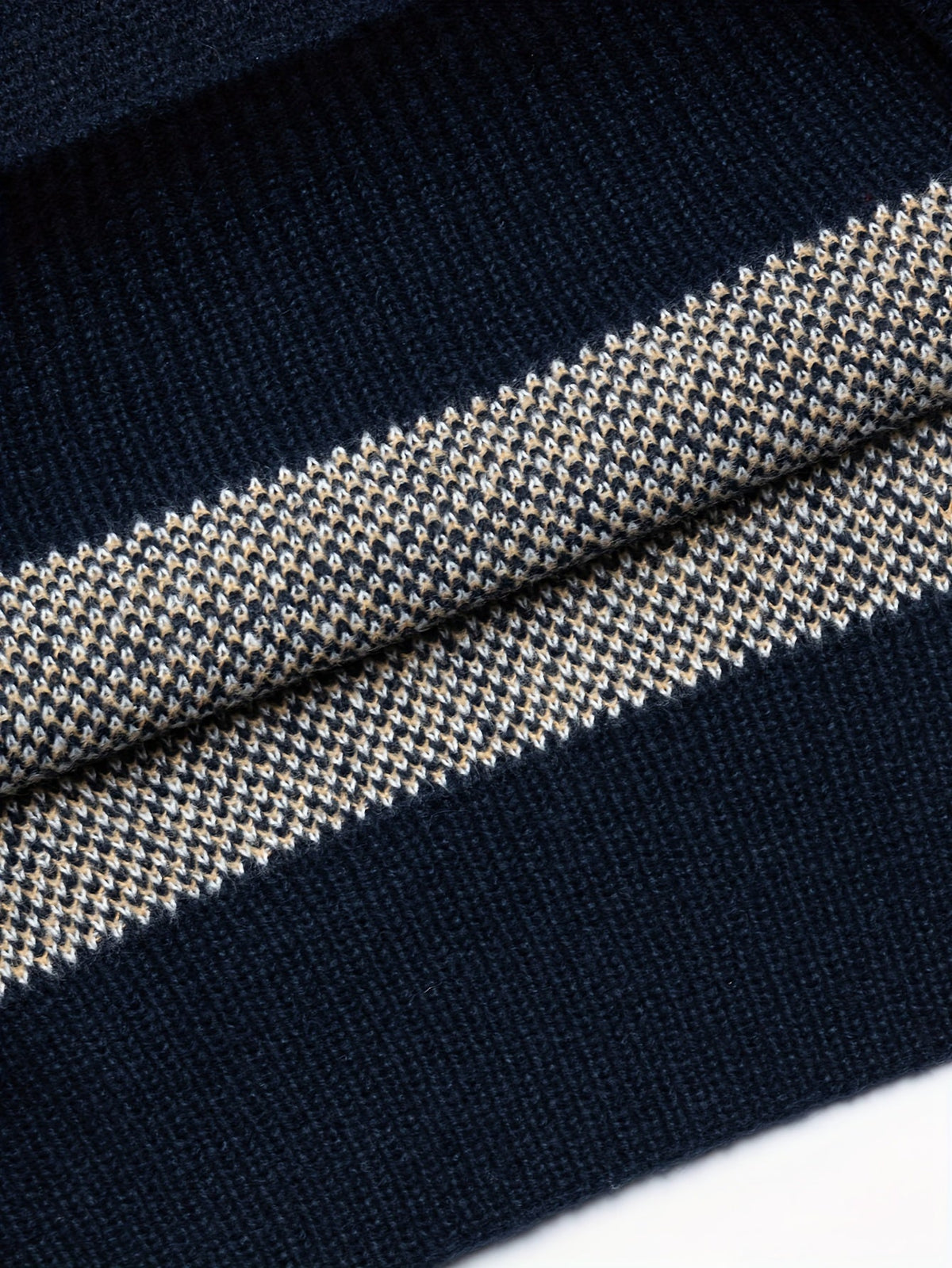 Men's Patterned Jumper - Crew Neck Knitwear