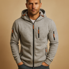 Men's Zip-Up Hoodie - Hooded Everyday Sweatshirt