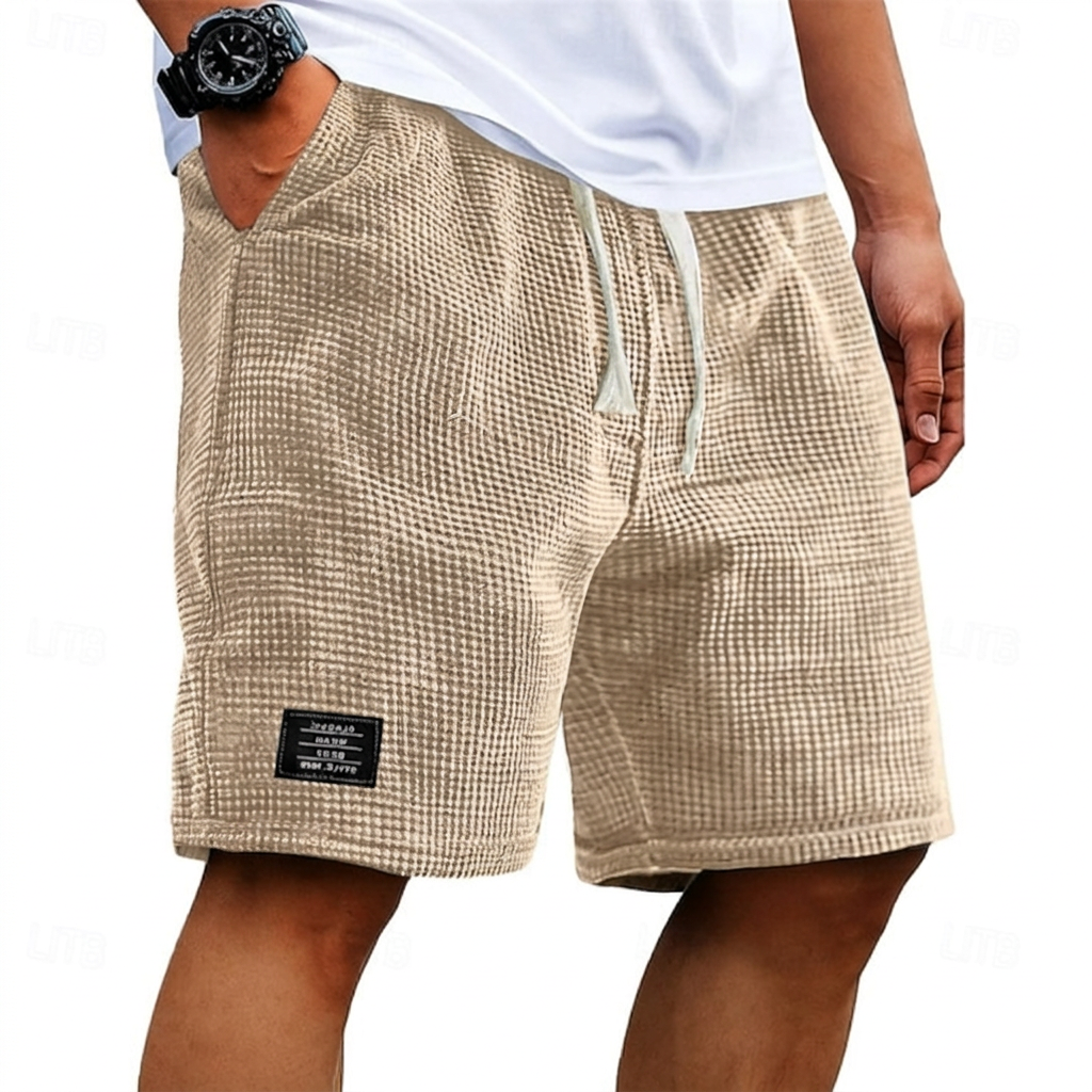 Steven | Waffle Drawstring Shorts