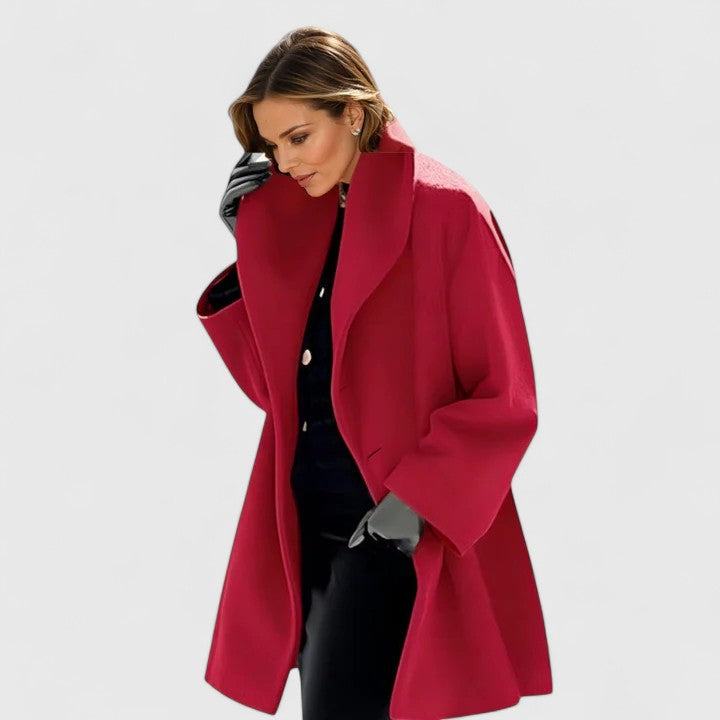 Women's Hooded Coat - Adjustable Winter Outerwear