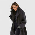 Women's Hooded Coat - Adjustable Winter Outerwear