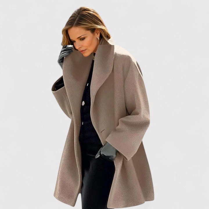 Women's Hooded Coat - Adjustable Winter Outerwear
