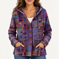 Jenna women's hooded sweater in purple
