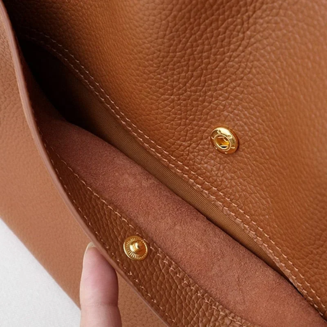 Women's Shoulder Bag- Twin Handles and Front Pocket
