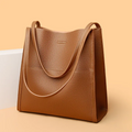 Women's Shoulder Bag- Twin Handles and Front Pocket