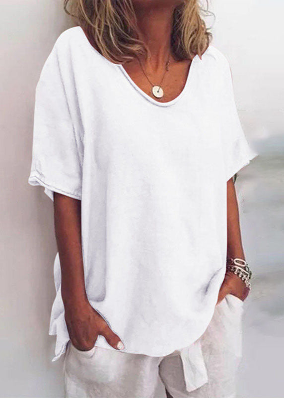 Anna | Women's Loose-Fit Short-Sleeve Blouse
