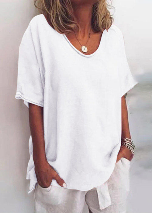 Anna | Women's Loose-Fit Short-Sleeve Blouse