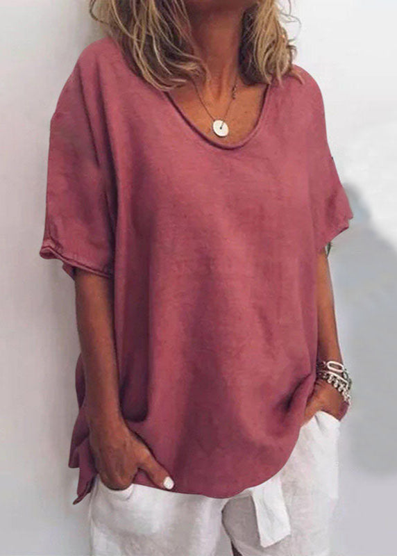 Anna | Women's Loose-Fit Short-Sleeve Blouse