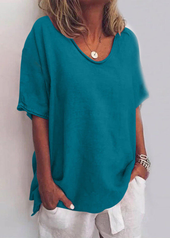 Anna | Women's Loose-Fit Short-Sleeve Blouse