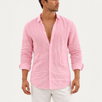 Matteo regular-fit linen shirt