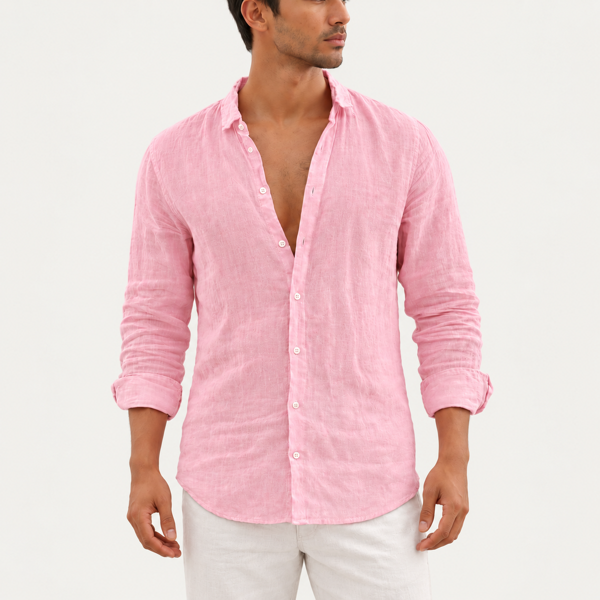 Matteo regular-fit linen shirt